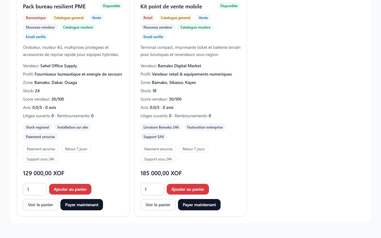 Vérifiez la fiche et ajoutez au panier — capture d’écran DigadiGaPlus